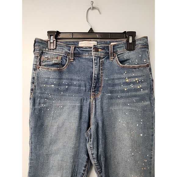 Sanctuary Social Standard Womens‎ Denim Sparkle Splatter Jean 8/29 - Picture 2 of 10